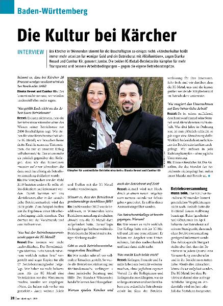 metallzeitung - Regionalseiten Baden-Württemberg Mai 2013