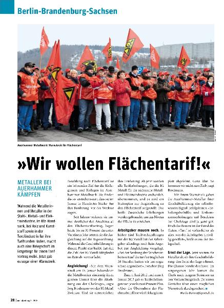 metallzeitung - Regionalseiten Berlin-Brandenburg-Sachsen Februar 2013