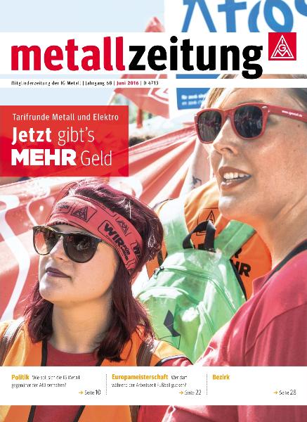 metallzeitung Juni/2016