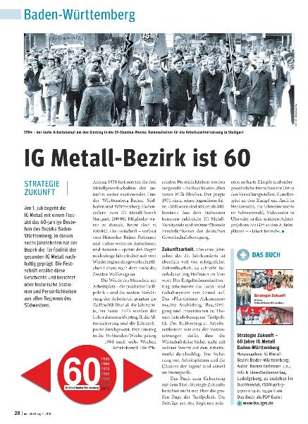 metallzeitung - Regionalseiten Baden-Württemberg Juli 2010