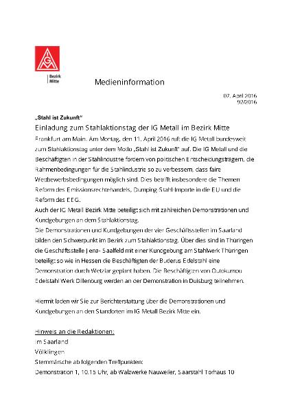 Aktionen im Bezirk Mitte