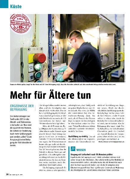 metallzeitung - Regionalseiten Küste Dezember 2013
