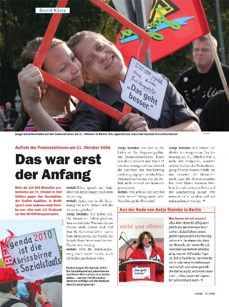 metall-Regionalseiten Küste Dezember 2006