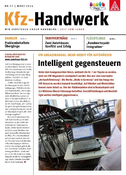 Kfz-Handewerk Nr 27/ März 2016