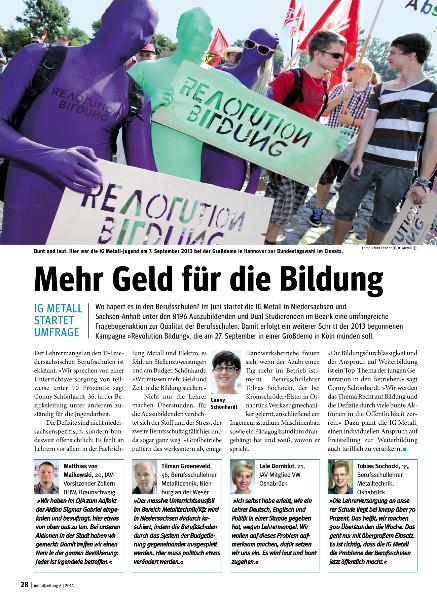 metallzeitung - Regionalseiten Niedersachsen und Sachsen-Anhalt Juni 2014