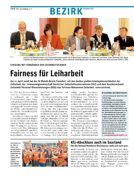 metall - Regionalseiten Frankfurt Mai 2008