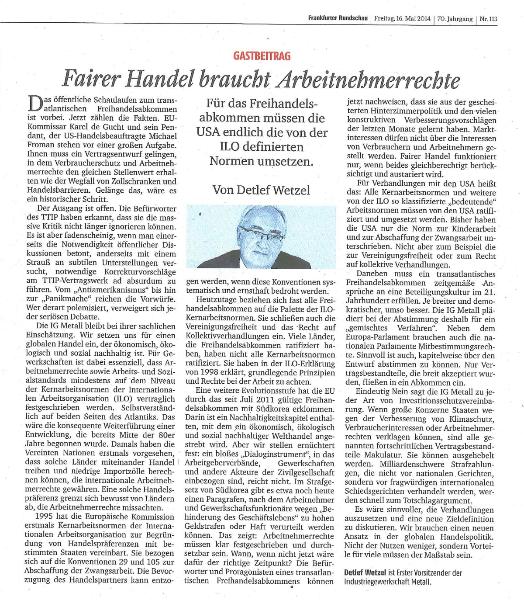 Fairer Handel braucht Arbeitnehmerrechte