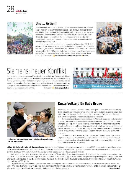 metallzeitung - Regionalseiten Bayern Dezember 2017