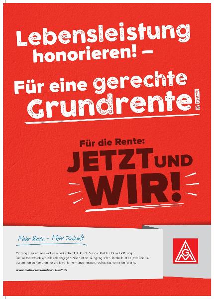 Lebensleistung honorieren! - Für eine gerechte Grundrente!