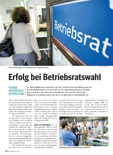 metallzeitung - Regionalseiten Bayern November 2010