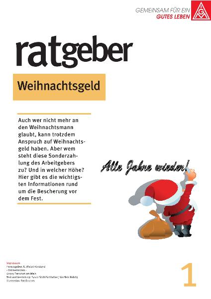 Ratgeber Weihnachtsgeld 2013