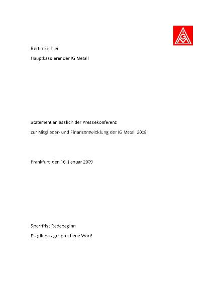 01 16 Statement Eichler