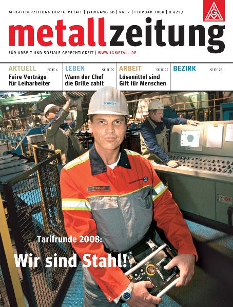 metallzeitung - Februar 2008
