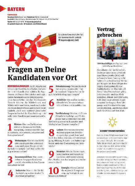 metallzeitung - Regionalseiten Bayern März 2020