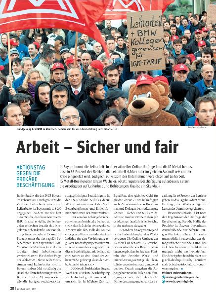 metallzeitung - Regionalseiten Bayern März 2011