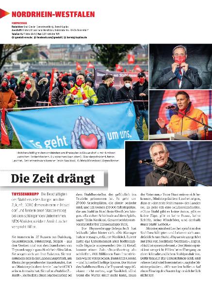 metallzeitung - Regionalseiten Nordrhein-Westfalen November 2020