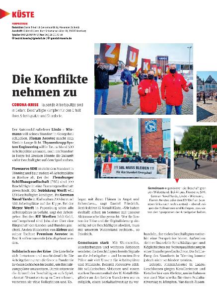 metallzeitung - Regionalseiten Küste November 2020