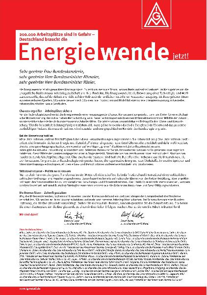 13 6 13 Energiewende jetzt Anzeige