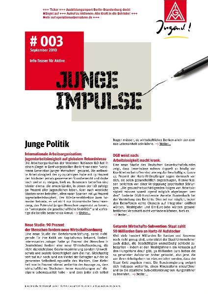 Junge Impulse, Ausgabe 03 (09/2010)