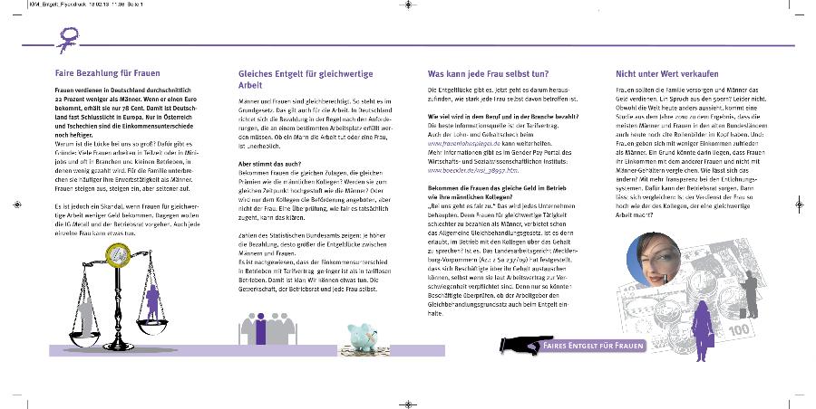 Auf geht's faires Entgelt für Frauen