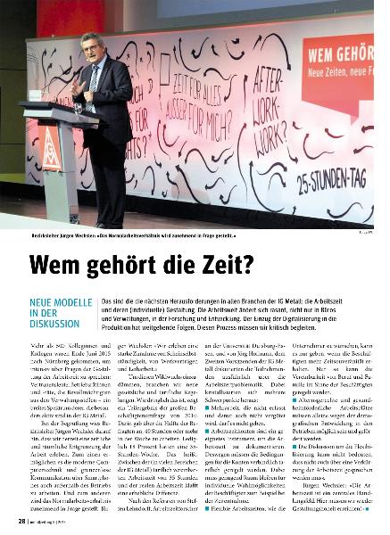metallzeitung - Regionalseiten Bayern August 2015