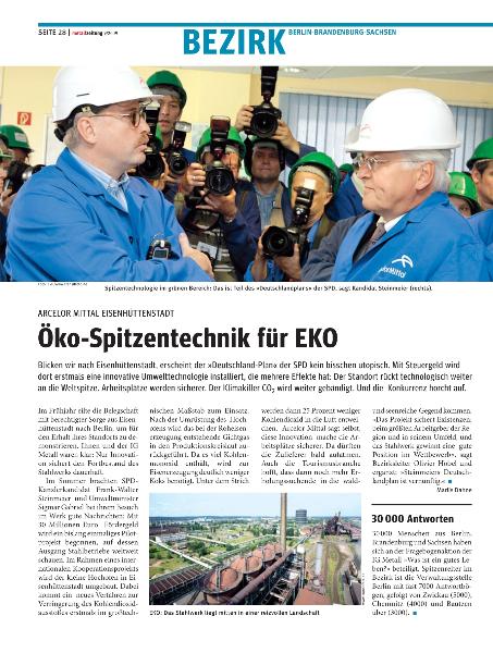 metallzeitung - Regionalseiten Berlin-Brandenburg-Sachsen September 2009