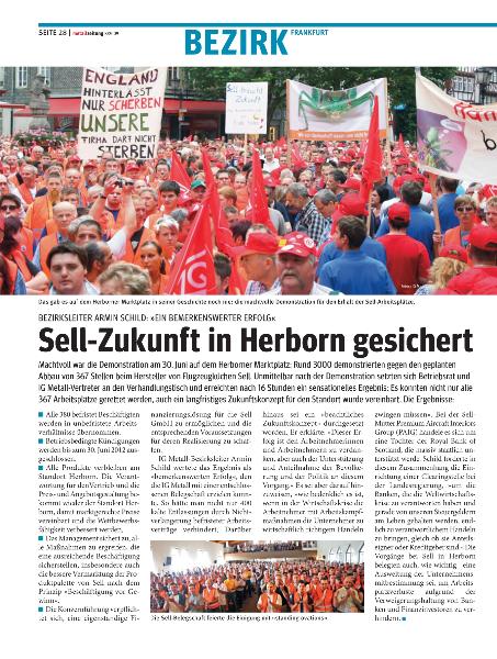 metallzeitung - Regionalseiten Frankfurt August 2009