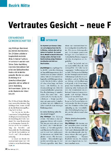metallzeitung - Regionalseiten Mitte August 2015