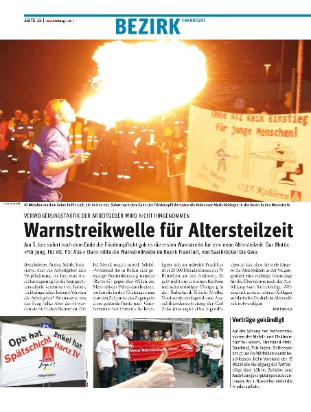 metallzeitung - Regionalseiten Frankfurt Juli 2008