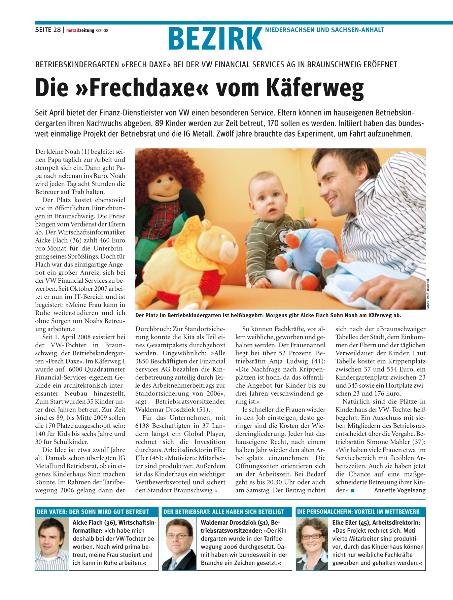metallzeitung - Regionalseiten Niedersachsen und Sachsen-Anhalt August 2008