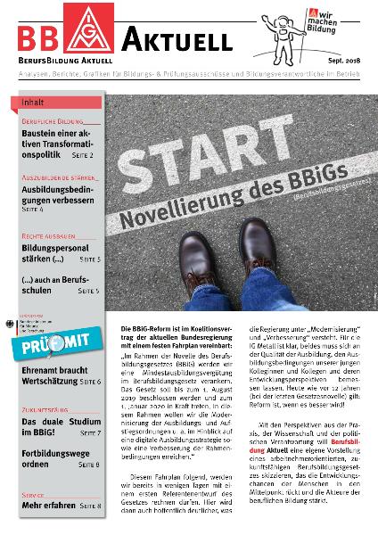 BBAktuell - BBiG-Reform (04/2018)