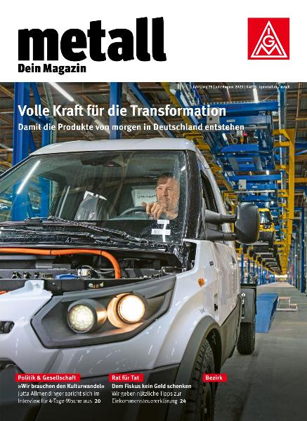 metall. Dein Magazin, Juli/August 2023