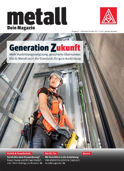 metall. Dein Magazin, September/Oktober 2023