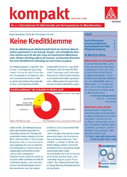 kompakt Nr. 2 / Dezember 2008: Keine Kreditklemme