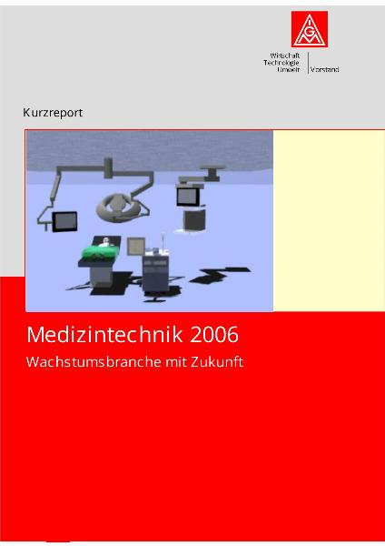 Branchenreport Medizintechnik Mai 2006