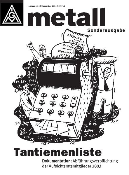 Tantiemenliste 2003
