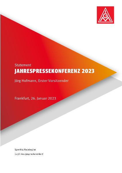 Statement Jörg Hofmann - Jahrespressekonferenz 2023