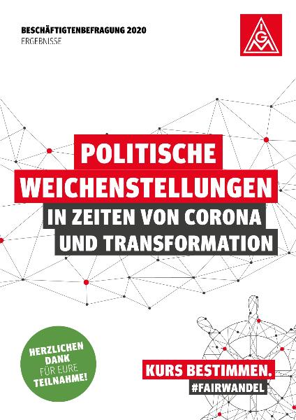 Infoblatt Politische Weichenstellungen in Zeiten von Corona und Transformation