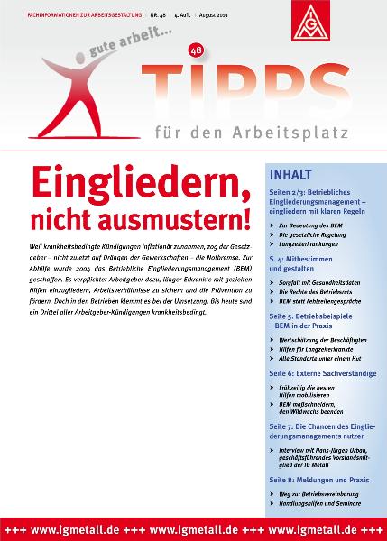 Tipps für den Arbeitsplatz Nr. 48 - Eingliedern, nicht ausmustern!