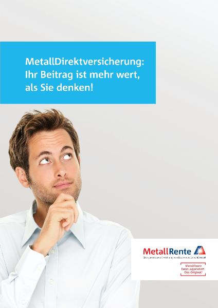 MetallDirektversicherung: Maximale Sicherheit für Ihre Rente!