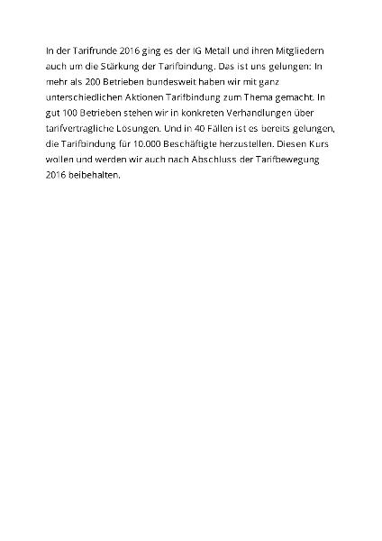 Landkarte zur Tarifbindung Tarifabschluss