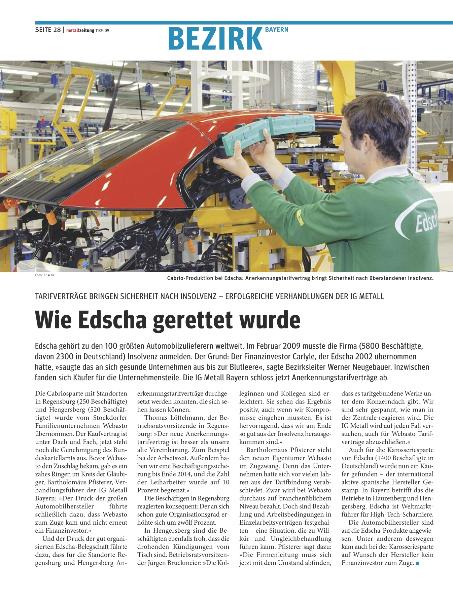 metallzeitung - Regionalseiten Bayern November 2009