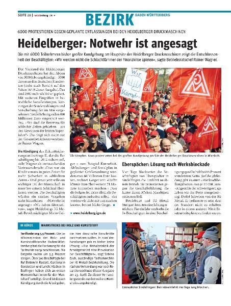 metallzeitung - Regionalseiten Baden-Württemberg Mai 2009