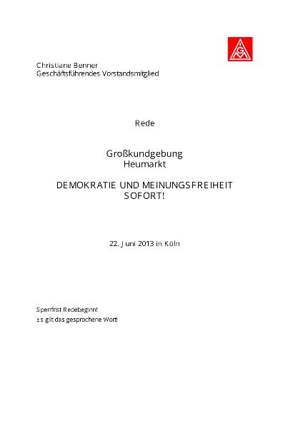 Christiane Benner: 