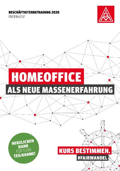Homeoffice als neue Massenerfahrung - Datenblatt Ergebnisse Beschäftigtenbefragung 2020