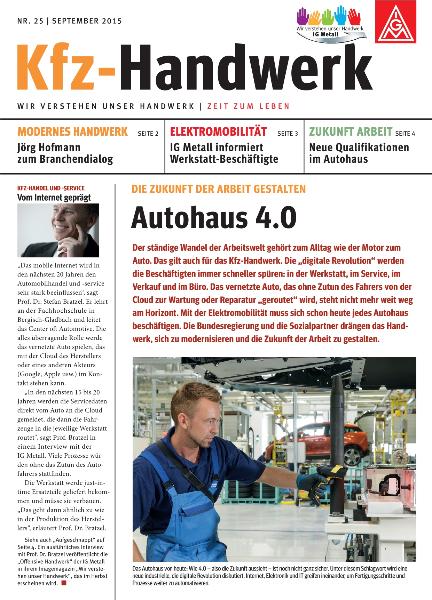 Kfz-Handwerk Nr. 25 / September 2015