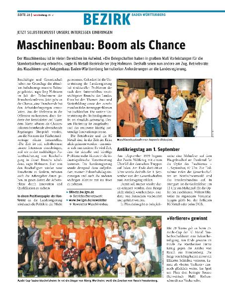 metallzeitung - Regionalseiten Baden-Württemberg September 2007
