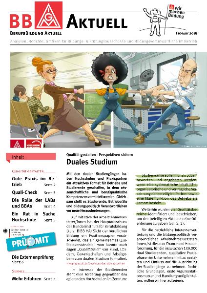 BBAktuell - Duales Studium (01/2018)