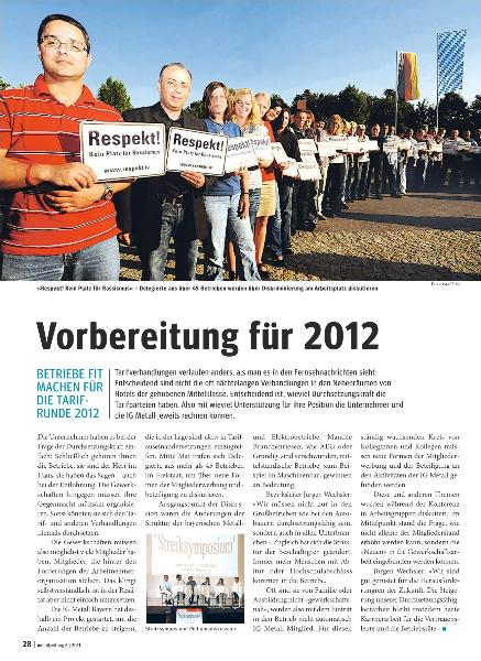 metallzeitung - Regionalseiten Bayern Juni 2011