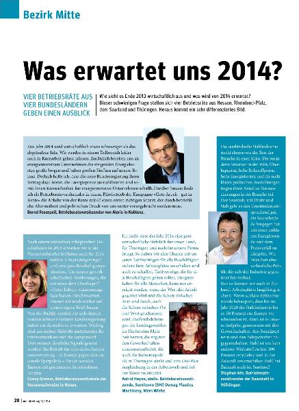 metallzeitung - Regionalseiten Mitte Januar 2014